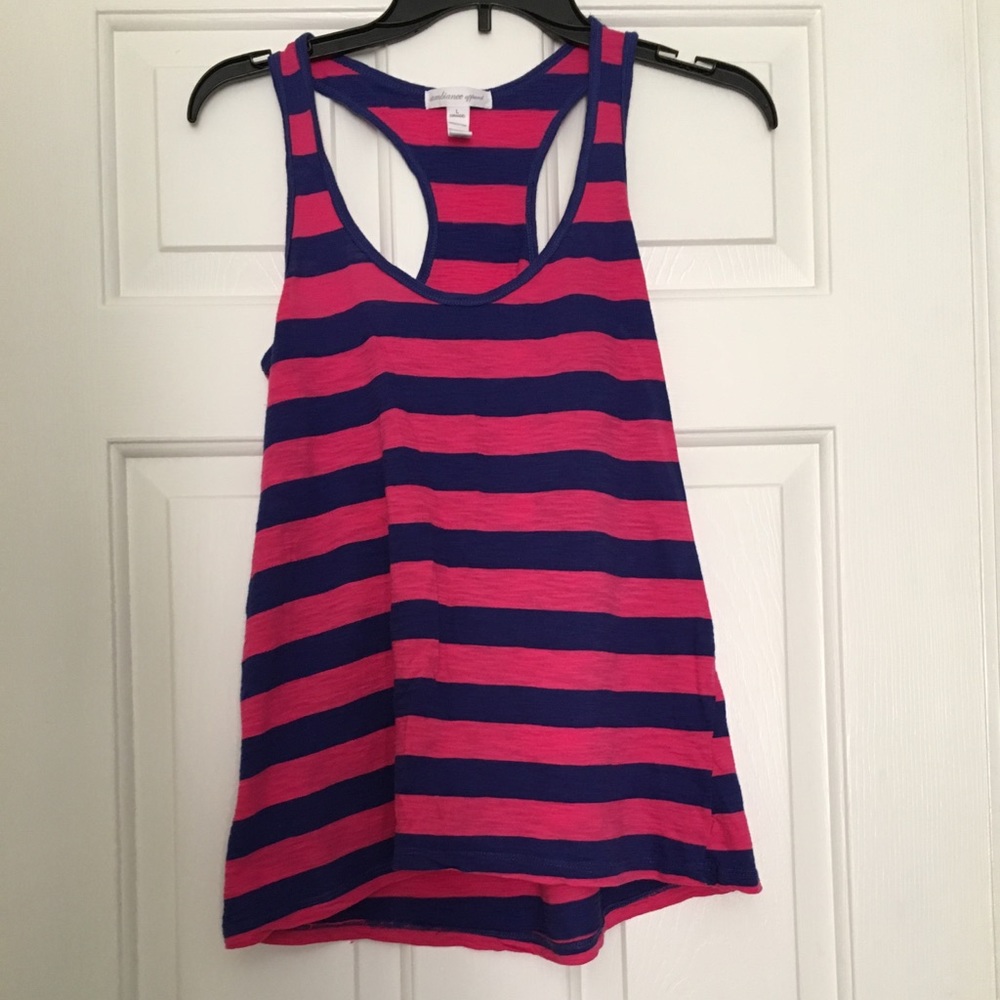 Ambiance Apparel Striped Racerback Tank Top - Picture 4 of 5